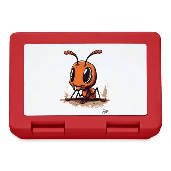 Cute Little Baby Ant - Lunchbox - red - Front