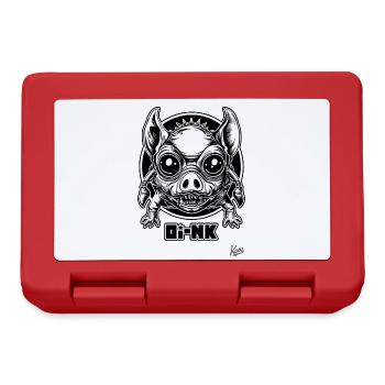 Giga Schwein Alien Mutant sagt Oink - Brotdose - Rot - Vorne