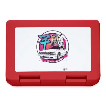 Explosion de couleurs : Owl et JDM Street Car - Boîte à goûter - rouge - Devant