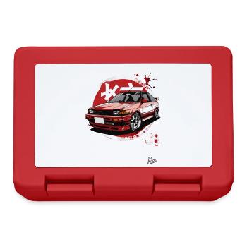 80s & 90s: Japanese sports car JDM tuning - Lunchbox - red - Front