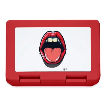 Mouth and tongue: kisses and kisses - Lunchbox - red - Front