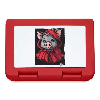 The fairy tale of the Little Red Riding Hood Pig - Lunchbox - red - Front