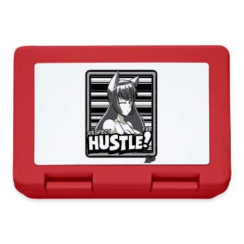 Japan Cartoon Girl: Respect the Hustle - Lunchbox - red - Front