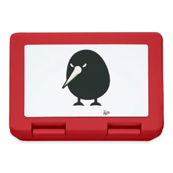 Lustiger Kiwi-Vogel - Brotdose - Rot - Vorne
