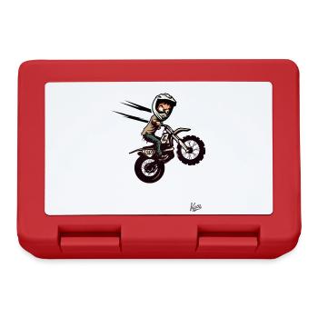 Super jump crazy motocross rider - Lunchbox - red - Front