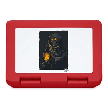 Dark Grim Reaper with Oil Lamp - Lunchbox - red - Front