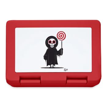 Grim Reaper Holding Giant Lollipop - Lunchbox - red - Front