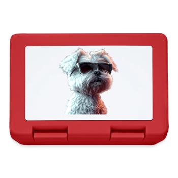 Maltese Little Maltese Dog Love Sweet Maltese - Lunchbox - red - Front