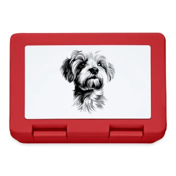 Maltese Little Maltese Dog Love Sweet Maltese - Lunchbox - red - Front