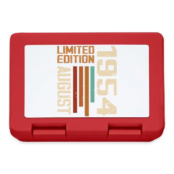 August 1954 Birthday Gift August 1954 August - Lunchbox - red - Front