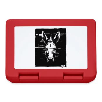 7328 donkey - Lunchbox - red - Front
