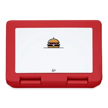 Burger Sandwich Cheeseburger - Lunchbox - red - Front