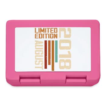 August 2018 Geburtstagsgeschenk August 2018 August - Brotdose - Pink - Vorne