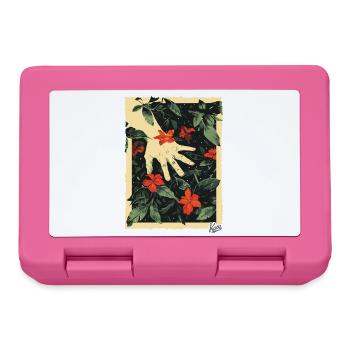 Propaganda style: Hand on the plants in paradise - Lunchbox - pink - Front