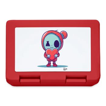 Poupée zombie heureuse avec coeur pour l’amour - Boîte à goûter - rouge - Devant