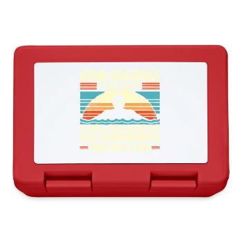 Manche Opas machen ein Nickerchen Coole Opas gehen Schwimmen - Brotdose - Rot - Vorne