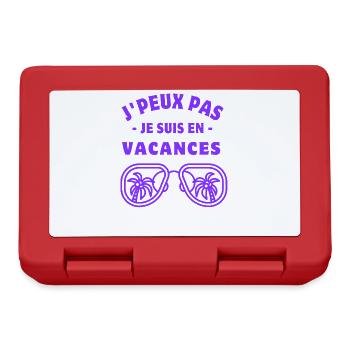 I Can't I'm - Lunchbox - red - Front