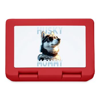 Husky Mommy Mama Muttertag Frauchen Siberian Husky - Brotdose - Rot - Vorne