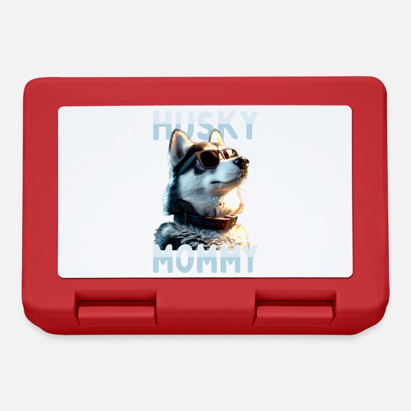 Husky Mommy Mama Muttertag Frauchen Siberian Husky - Brotdose - Rot