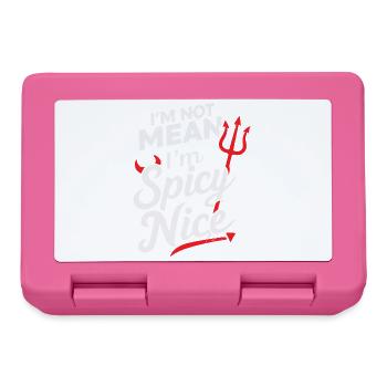 I'm not mean I'm spicy Nice Funny Adult Sarcasm Hu - Lunchbox - pink - Front
