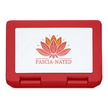 Fascia-nated Fascia Massothérapeute Jeu de mots Lotus Fl - Boîte à goûter - rouge - Devant