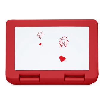 I asked her and she said Yes Engagement Quote Prop - Lunchbox - red - Front