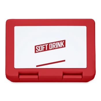 1 Liter ist ein Erfrischungsgetränk, kein Motor Motor E - Brotdose - Rot - Vorne