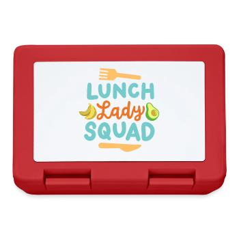 Mittagessen Schule Cafeteria Crew - Brotdose - Rot - Vorne