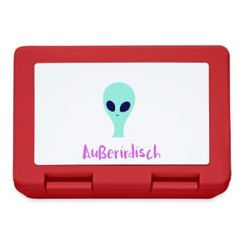 Mystérieux extraterrestre - Boîte à goûter - rouge - Devant