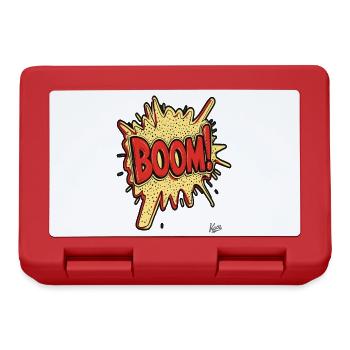 Boom – Cartoon Comic Explosion - Brotdose - Rot - Vorne