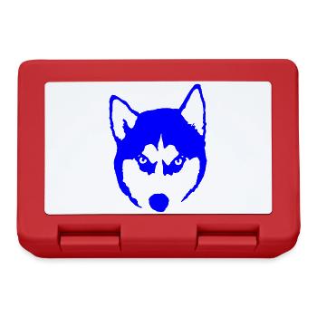 Siberian Husky Dog Siberian Sled Dog - Lunchbox - red - Front