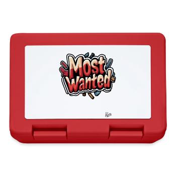 Most Wanted Graffiti - Brotdose - Rot - Vorne