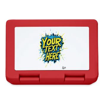 Votre texte Votre style : créez votre propre design - Boîte à goûter - rouge - Devant