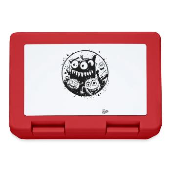 Ink and funny monsters - Lunchbox - red - Front