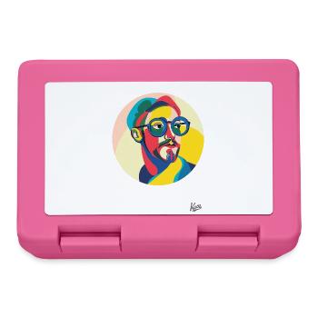 Contemporary Art by a Modern Man - Lunchbox - pink - Front