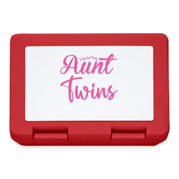 Proud Aunt of Twins Baby Pregnancy Announcement - Brotdose - Rot - Vorne
