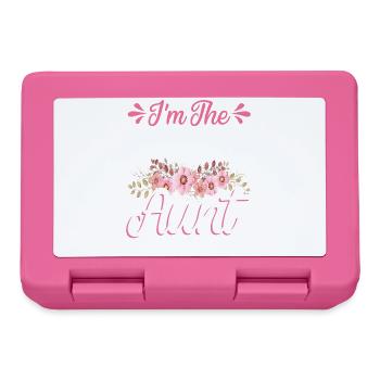 Je suis la tante préférée Annonce de grossesse de bébé - Boîte à goûter - rose - Devant