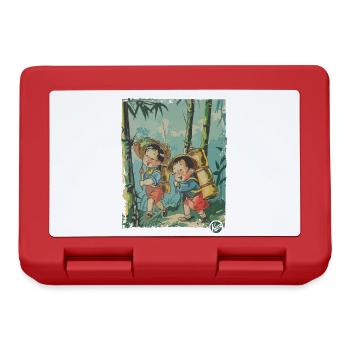 Chinese Children: Hike in the Bamboo Forest - Lunchbox - red - Front
