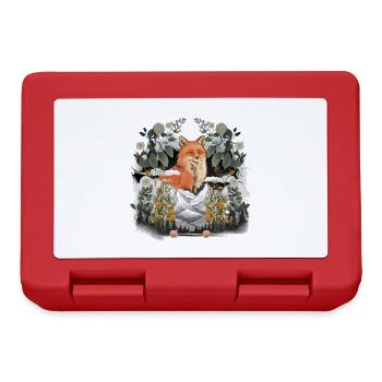 Nature, Mountains, Mountains, Foxes, Foxes, Nature Lovers - Lunchbox - red - Front