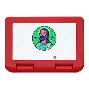 Der angezweifelte Erlöser Jesus Christus - Brotdose - Rot - Vorne