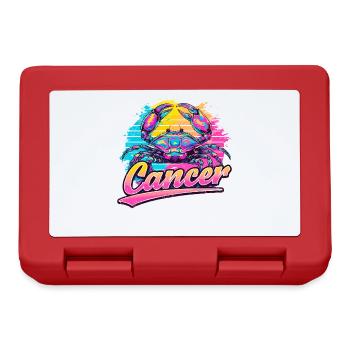 Cancer Horoscope Sign Astrology Vintage Design. - Lunchbox - red - Front