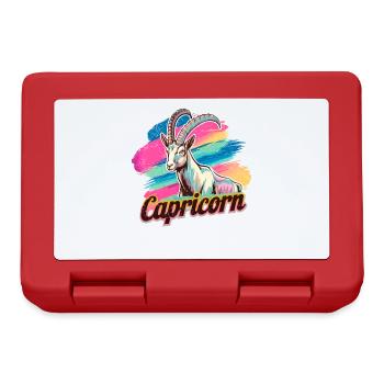 Capricorn Horoscope Astrology Sign Vintage Design. - Lunchbox - red - Front