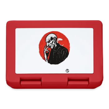 Klassischer gruseliger Horror Vampir - Brotdose - Rot - Vorne