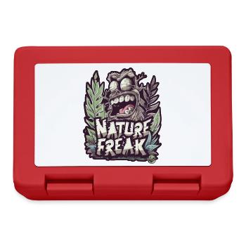 Design sauvage « Nature Freak » pour les amoureux de la nature - Boîte à goûter - rouge - Devant