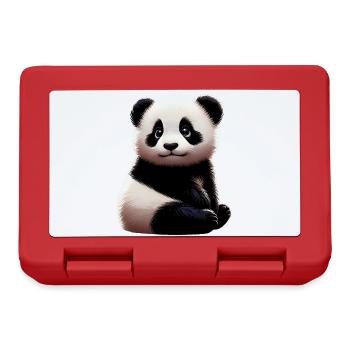 Panda - Boîte à goûter - rouge - Devant