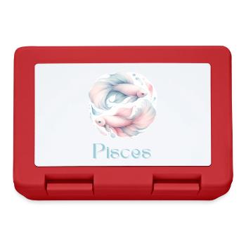 Elegant Pisces Zodiac Watercolor Gift - Lunchbox - red - Front