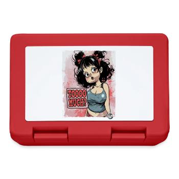 This girl has a lot and demands too much - Lunchbox - red - Front