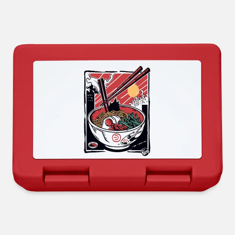 Attaque des bâtonnets de ramen - Boîte à goûter - rouge