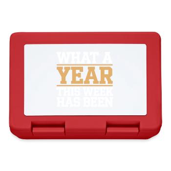 What a year this week has been Funny college mom - Lunchbox - red - Front