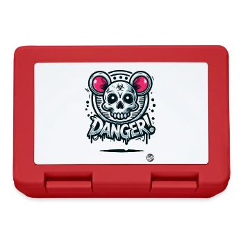 Gefährlicher Totenkopf Ratte Hamster - Brotdose - Rot - Vorne